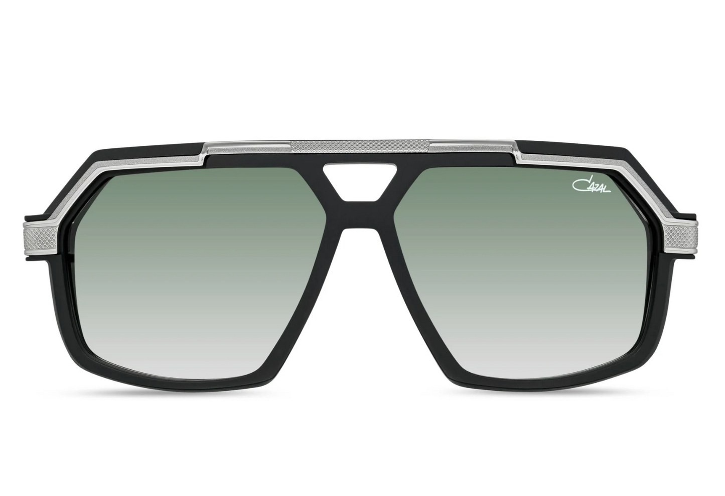Cazal 8048/003 – Black/Silver Mat Square Luxury Sunglasses