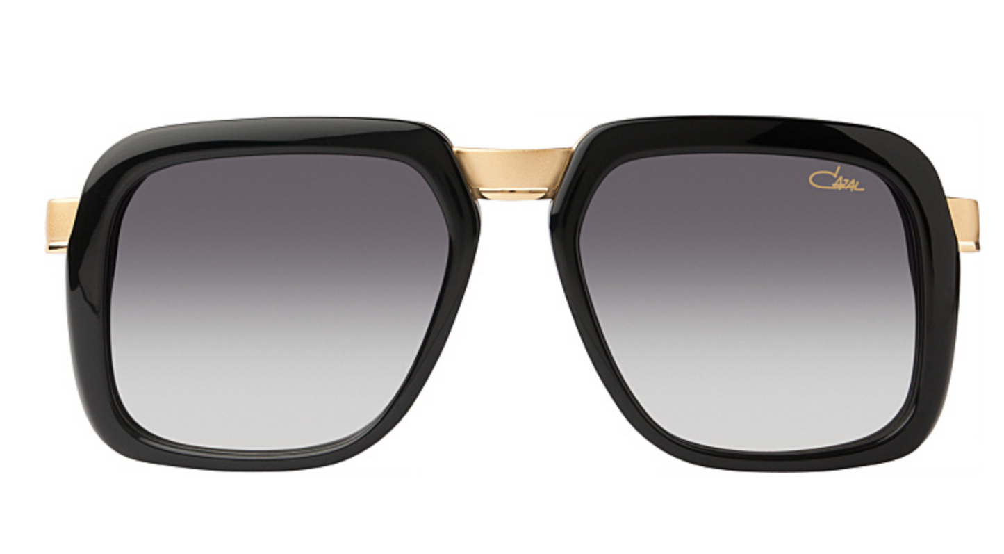Cazal 616 C1 – Black & Gold Oversized Vintage Hip-Hop Sunglasses