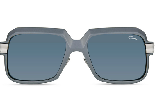 Cazal 607/3 ALU 802 – Palladium/Silver Frame with Blue Lenses