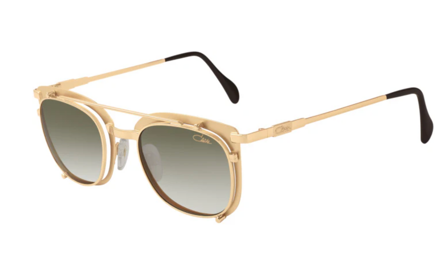 Cazal 9077/003 – Gold Full-Rim Square Luxury Sunglasses