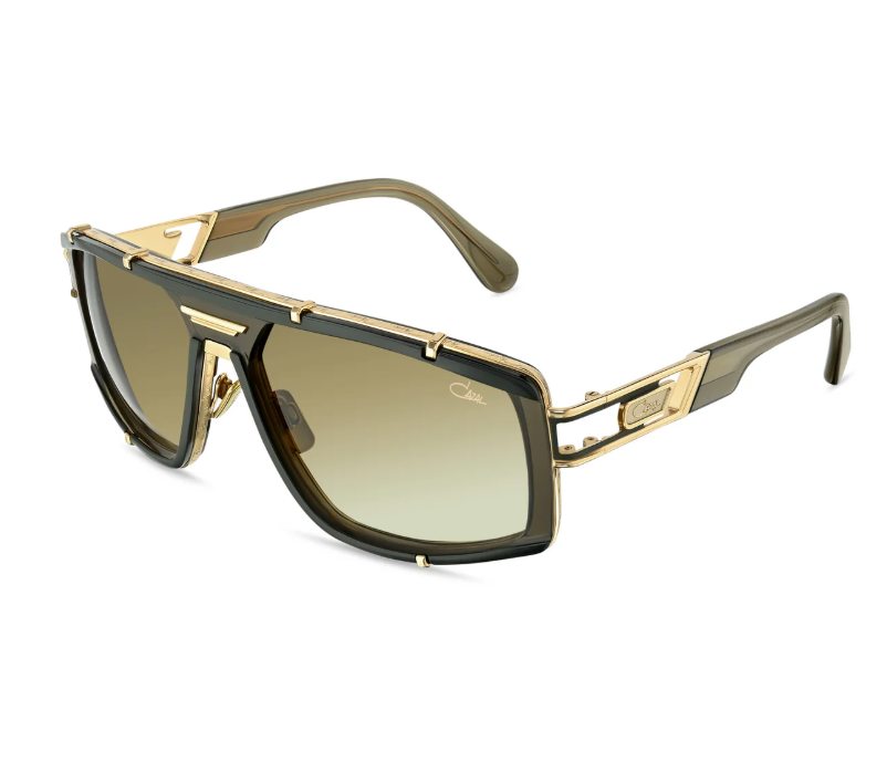 Cazal 8046/002 – Khaki/Gold Pilot Luxury Sunglasses