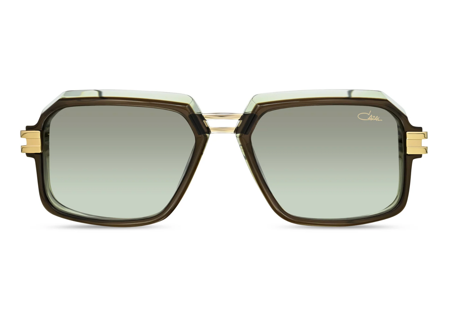Cazal 6004/3 016 – Olive Transparent Luxury Square Sunglasses