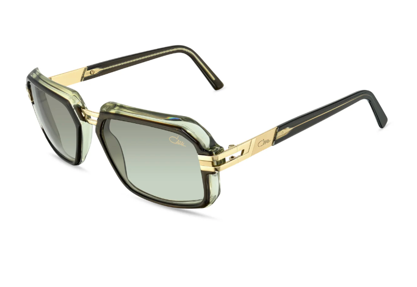 Cazal 6004/3 016 – Olive Transparent Luxury Square Sunglasses