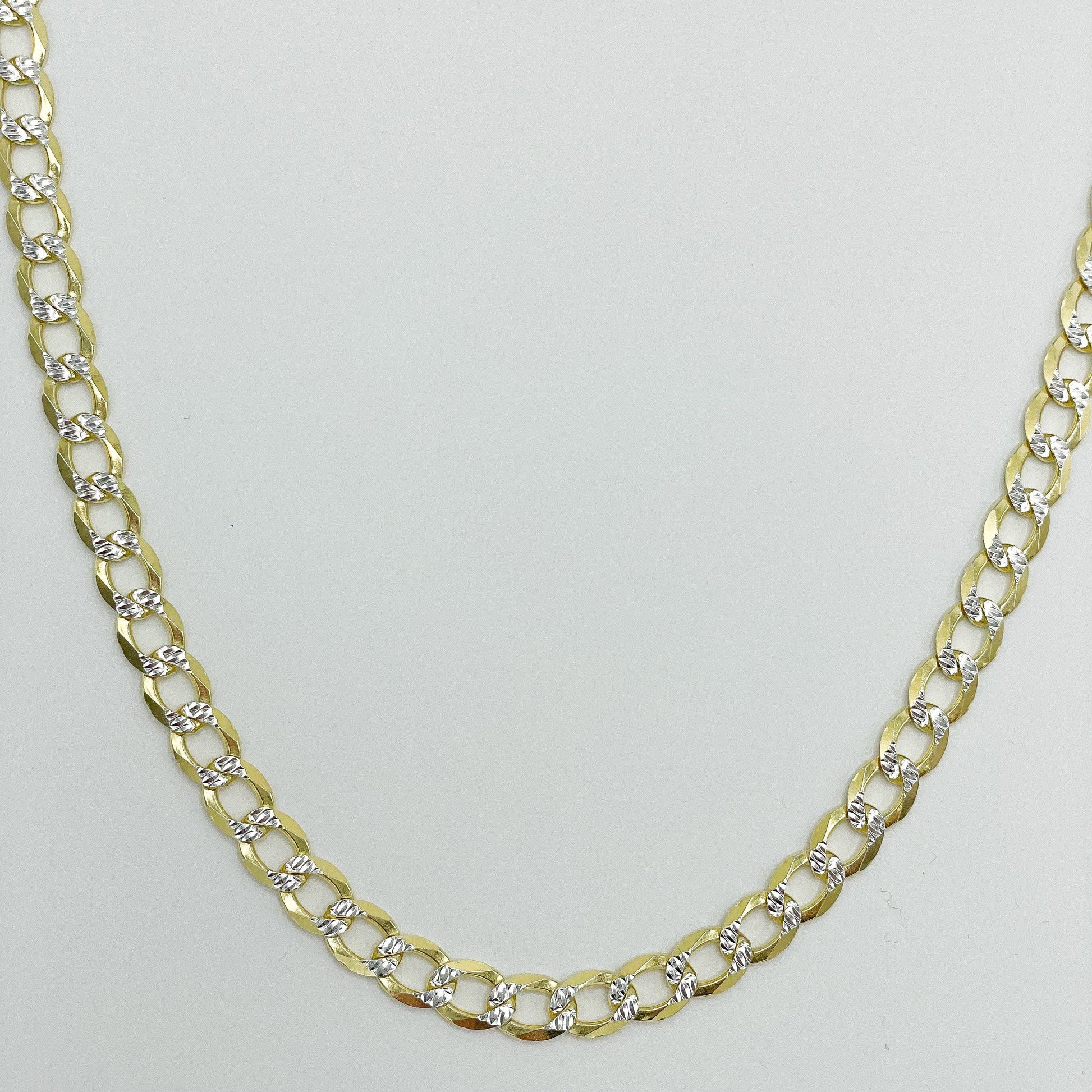 7.9mm Diamond Cut Curb Link Chain - Gold Heart Group Jewelers