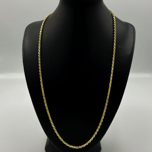 2.6mm Solid Rope Chain - Gold Heart Group Jewelers