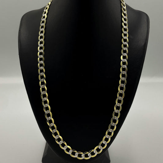 7.9mm Diamond Cut Curb Link Chain - Gold Heart Group Jewelers