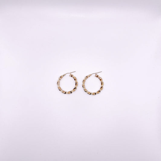 10K GOLD Twist Hoop Earrings - Gold Heart Group Jewelers