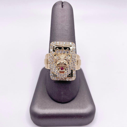 10K Gold Lion Ring - Gold Heart Group Jewelers