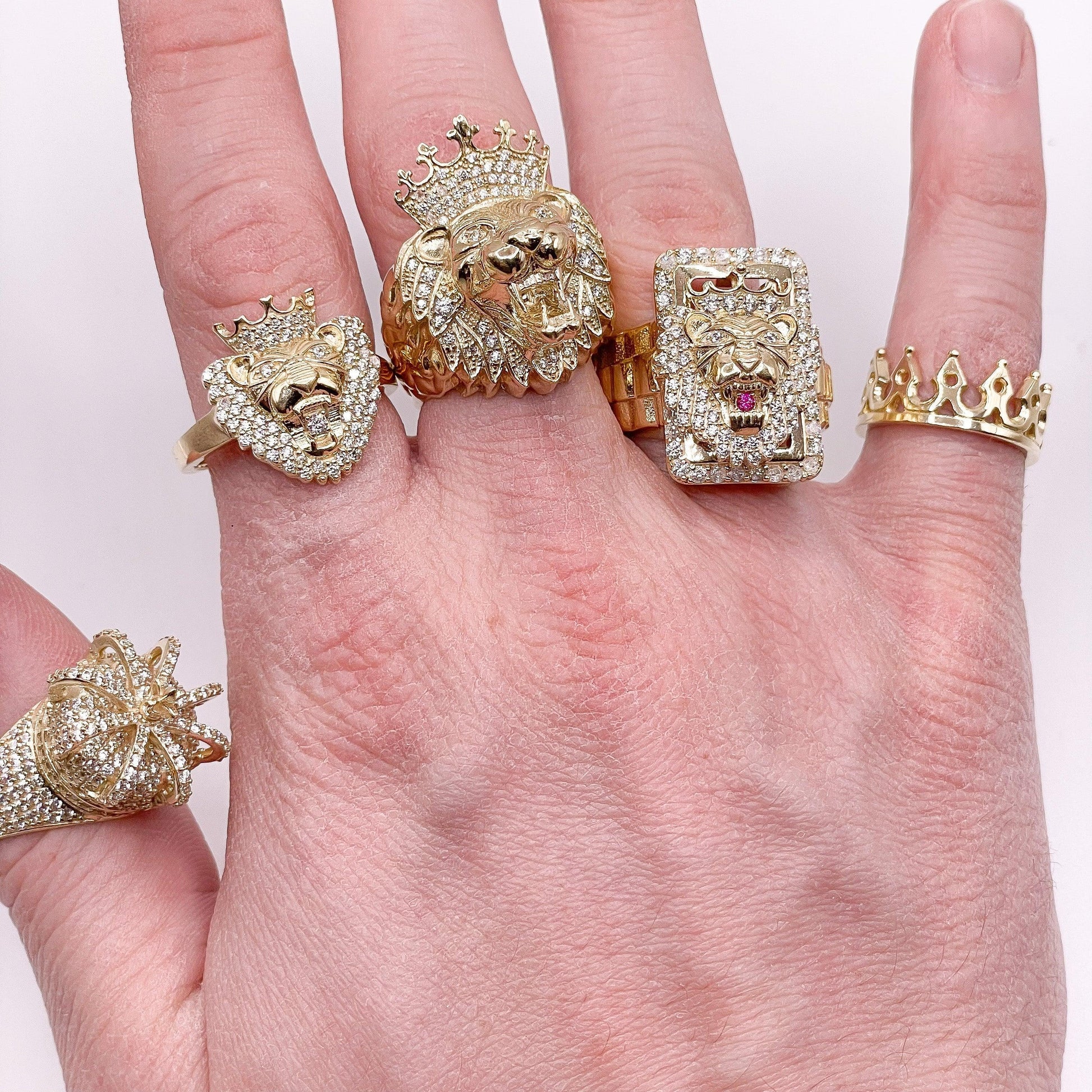 10K Lion Ring - Gold Heart Group Jewelers