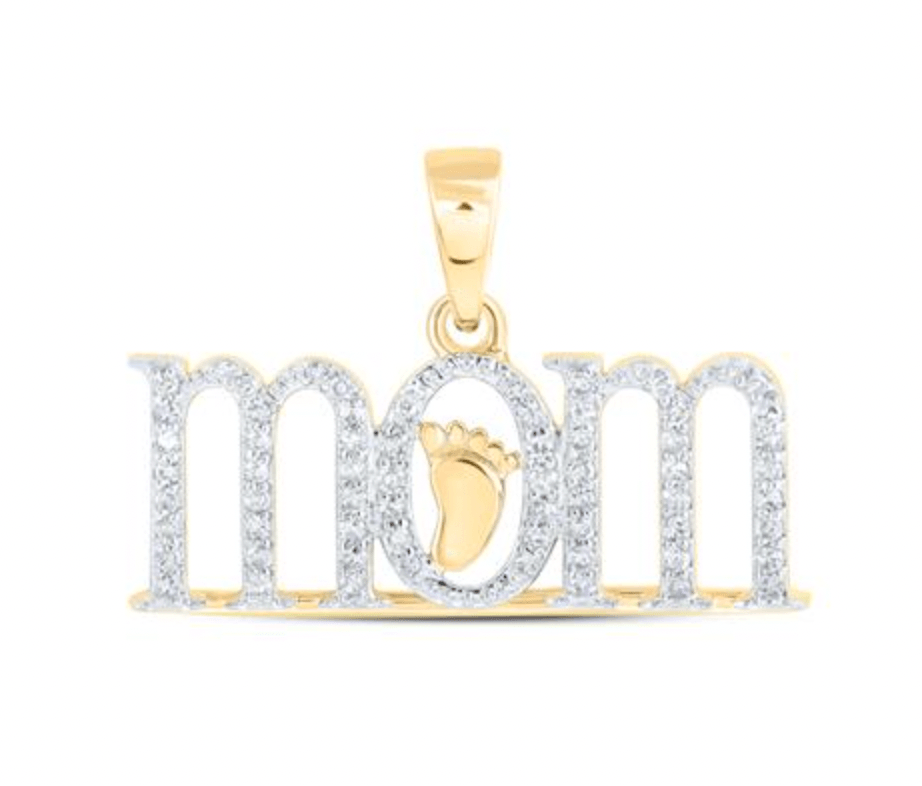 10K GOLD 1/5CTW-DIA MOM PENDANT MOTHERS DAY - Gold Heart Group Jewelers