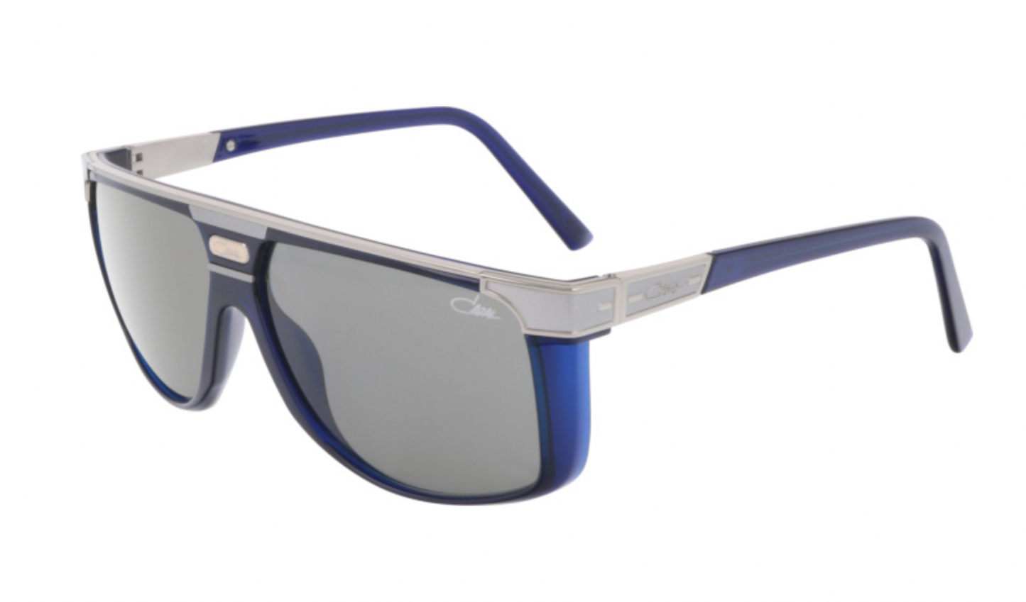 Cazal 673/002 – Night Blue/Silver Pilot Luxury Sunglasses