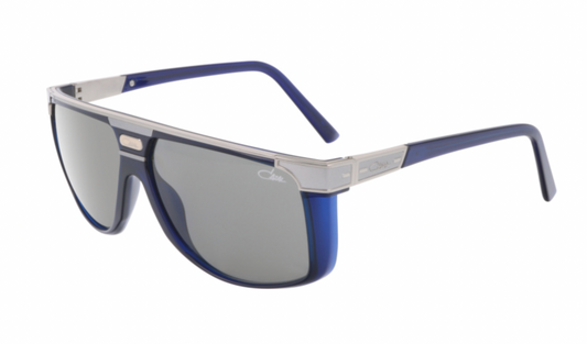 Cazal 673/002 – Night Blue/Silver Pilot Luxury Sunglasses