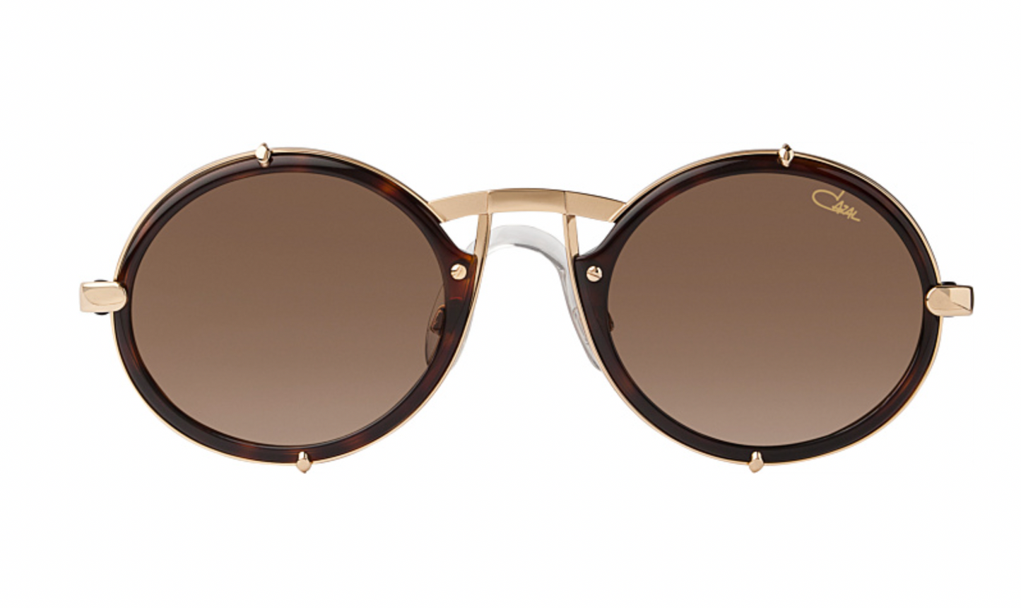 Cazal 644 007 – Tortoise Full-Rim Round Luxury Sunglasses